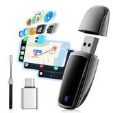 Wireless Carplay Adapter, Stable Control & No Delay, Plug & Play Carplay Converter for iPhone 6+, Converts Wired to Wireless Dongle Adapter for iPhone