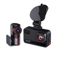 Dash Cam Front and Rear, 4K+4K Full HD Car Camera, 3" IPS Screen, Built-in 5G Wi-Fi GPS, G-Sensor, Night Vision, Loop Recording, 24H Parking Mode